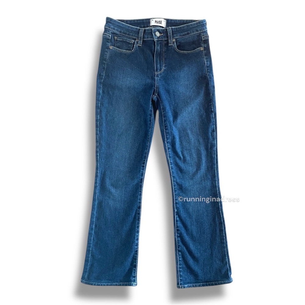 PAIGE Manhattan Crop Bootcut Jeans 27 x 27 Marlee Wash Transcend Vintage